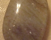 Uniquely Shaped Irridescent Stone Pendant with a Little Added Sparkle