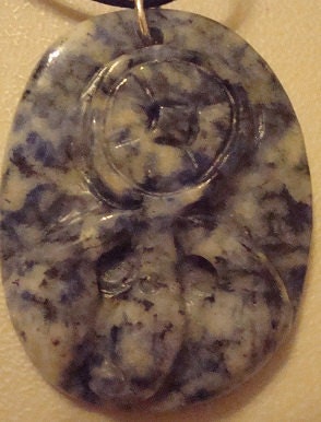 Pendant with Lobster Carved on Top--Free Shipping in U.S.