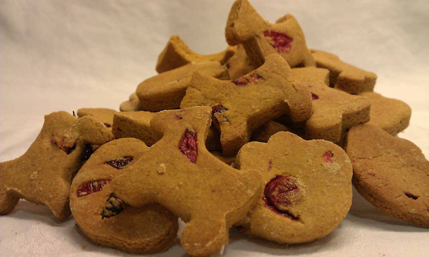 Pumpkin Berry Puppy Paws - Oven Baked Dog Cookies and Treats