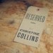 5 Kraft Reserved Seating Signs for Rustic Weddings (Custom)