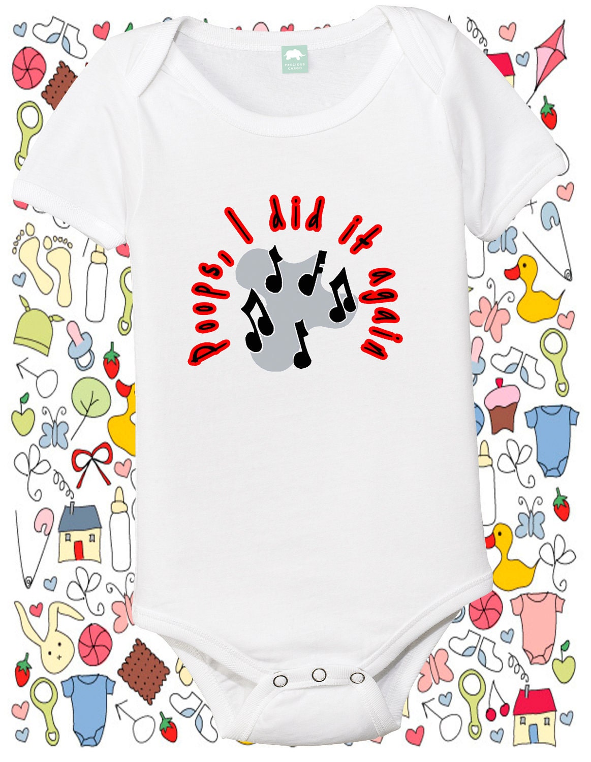 Funny Baby Shirt or Onesie Poops I Did It Again All Sizes