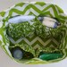 Diaper Bag - Boy or Girl - "Elephant Parade" in chartreuse green - Large Messenger Bag with Inner and Outer Pockets