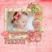 Digital Scrapbooking: Hannah Mega Digital Scrapbook Kit (Coral Pink, Green, Brown), Instant Download