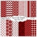 CU Deep Reds Digital Scrapbook Paper Backgrounds, Instant Download