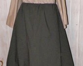 Dark Brown Renaissance Full Length Skirt