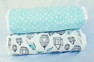 Birds of a Feather Burp Cloths - Set of 2