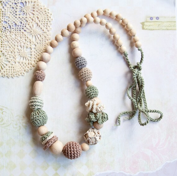 Boho style Teething Necklace - Nursing necklace