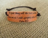 Moroccan Orange Psalm 84:11 Declaration Bracelet