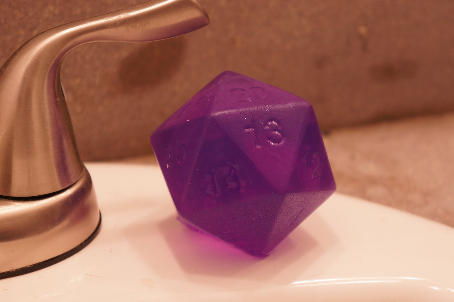 Purple D20 Soap