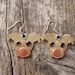 Earrings Jewelry Pit Bull Pittie Dog Breed Pet Lover Aluminum Custom Rivets