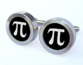 3.14 Pi Cufflinks -- Mathematics Design Gift for wedding, groomsmen, and university graduation