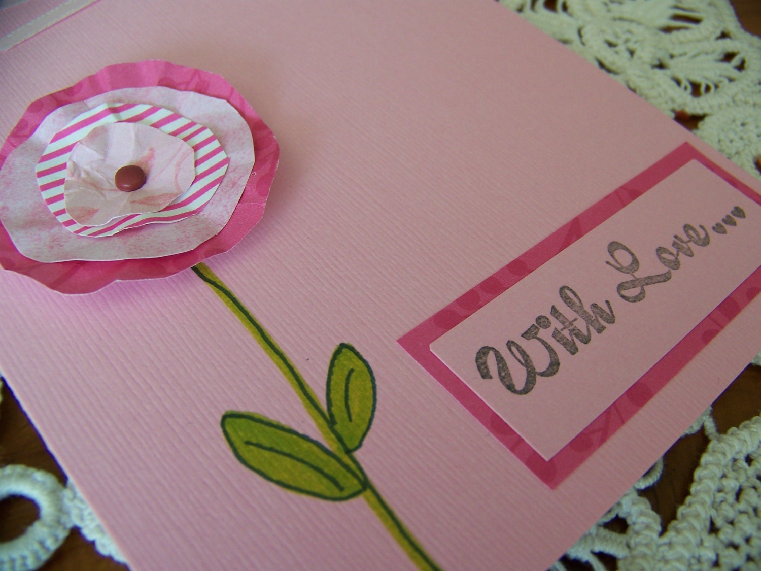 Mother's Day Thinking of You With Love Encouragemnet Greeting Card Blank Inside