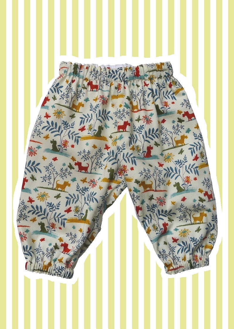 Liberty Print Unlined Baby Bloomers - Sizes 0-12 Months