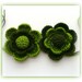 Crochet Applique - Crochet Flowers Brooches - Home decor - Pack of 2