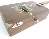 Pandoura's Bass Guitar Acoustic Electric Oaak handmade Folk Wooden