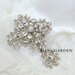 Gold / Silver Vintage Style Dangle Jewelry Craft Rhinestone Crystals Wedding Bridal Dress Ribbon Sash/ Hair Comb BRH00396