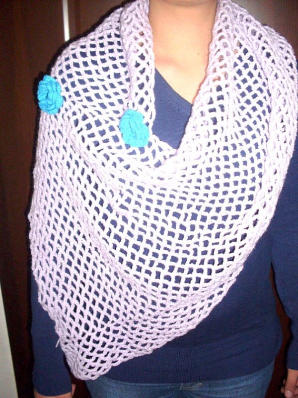 Handknitted Lacy Shoulder Shrug, Every Season, Shawl