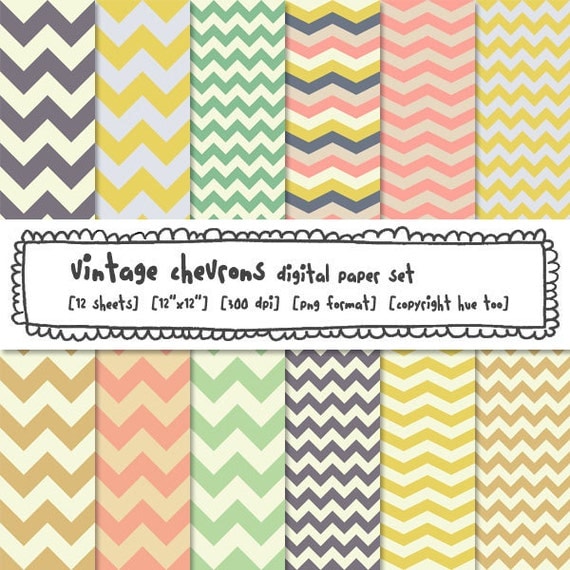 digital paper chevrons, zig zag paper, chevron stripe printable paper patterns, digital photography backgrounds, instant download - 311