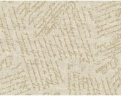 Line Painted Writing Fabric 100% Linen by Stof A/S ST15 211 V10