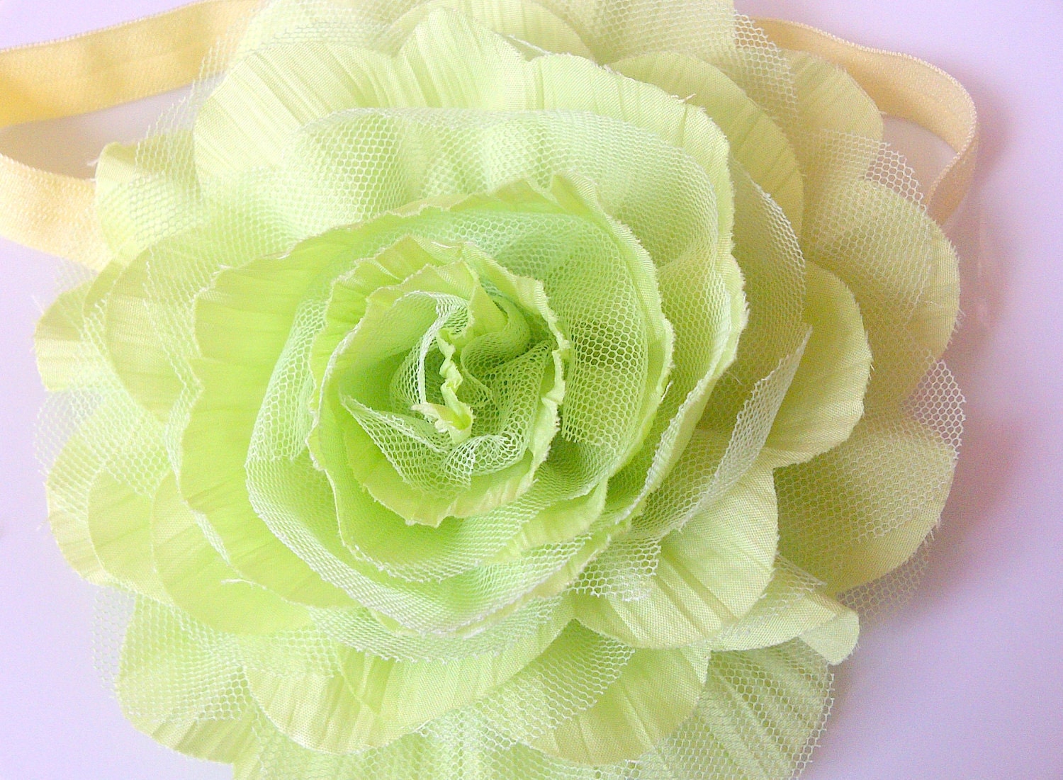 Baby Girl Headbands, Green Flower Headband, Girl Headbands, Headbands, Baby Girl Hair Accessories