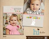 Easter Photo Card template 5x7"