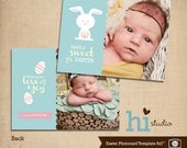 Easter Photo Card template 5x7"