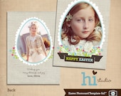 Easter Photo Card template 5x7"