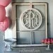 Unfinished "The Prep" Circle Large Wooden Monogram-Monogram your Home