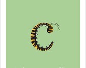 C is for Caterpillar - 8x10 PRINT