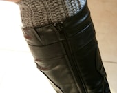 PATTERN Boot Cuffs Crocheted Ribbed