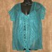 Vintage Turquoise Lace Sexy babydoll w shear cover/teddy
