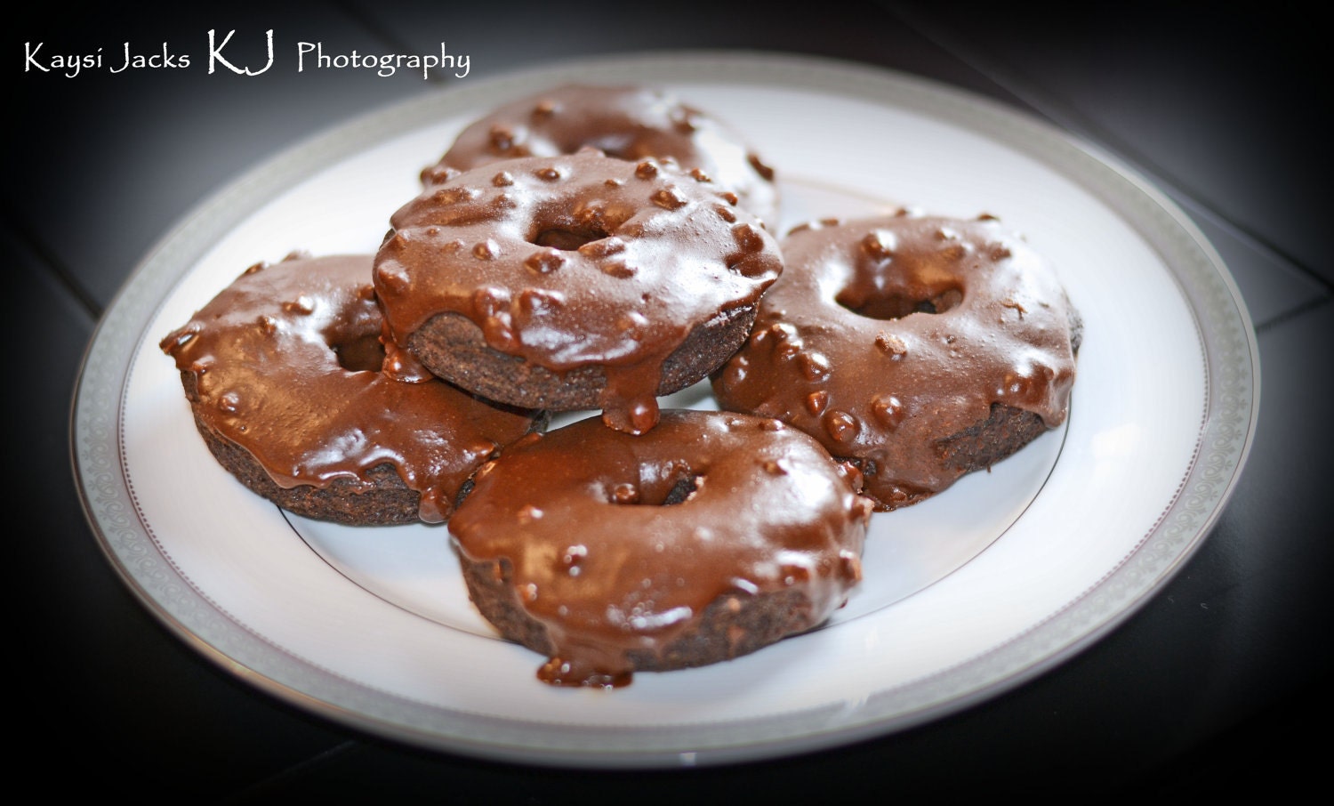 12 Dark Chocolate Cocoa Doughnuts with Dark Chocolate Peanut (or Almond) Butter Icing ( Low Carb, Sugar Free, Gluten Free, Grain Free)