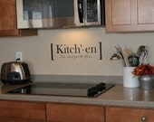 Kitchen definition - vinyl lettering