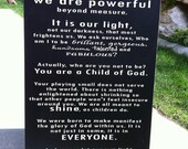 Our Deepest Fears wood sign
