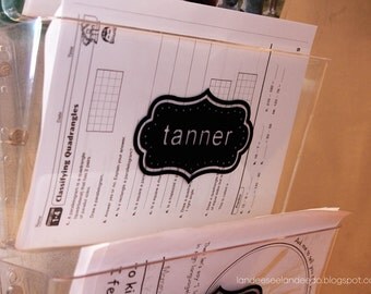 Decorative Vinyl Labels (set of 2)