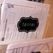 Decorative Vinyl Labels (set of 4)
