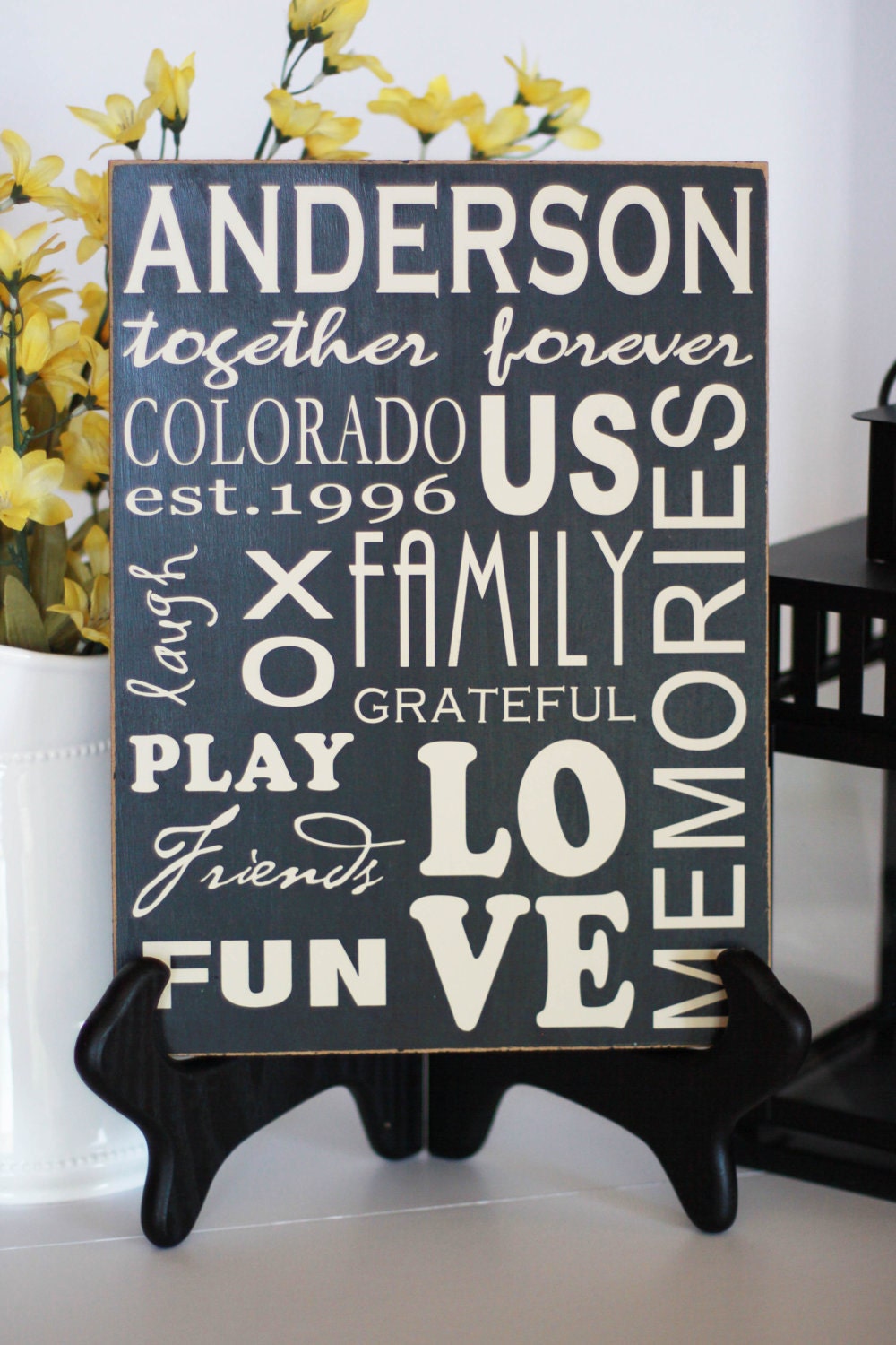 Custom Family Name Subway Art