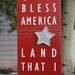 God Bless America board 10x24, 4th of July, Patriotic