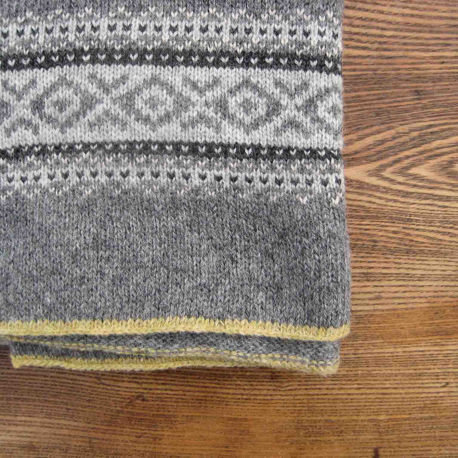 Fairisle Knitted Blanket
