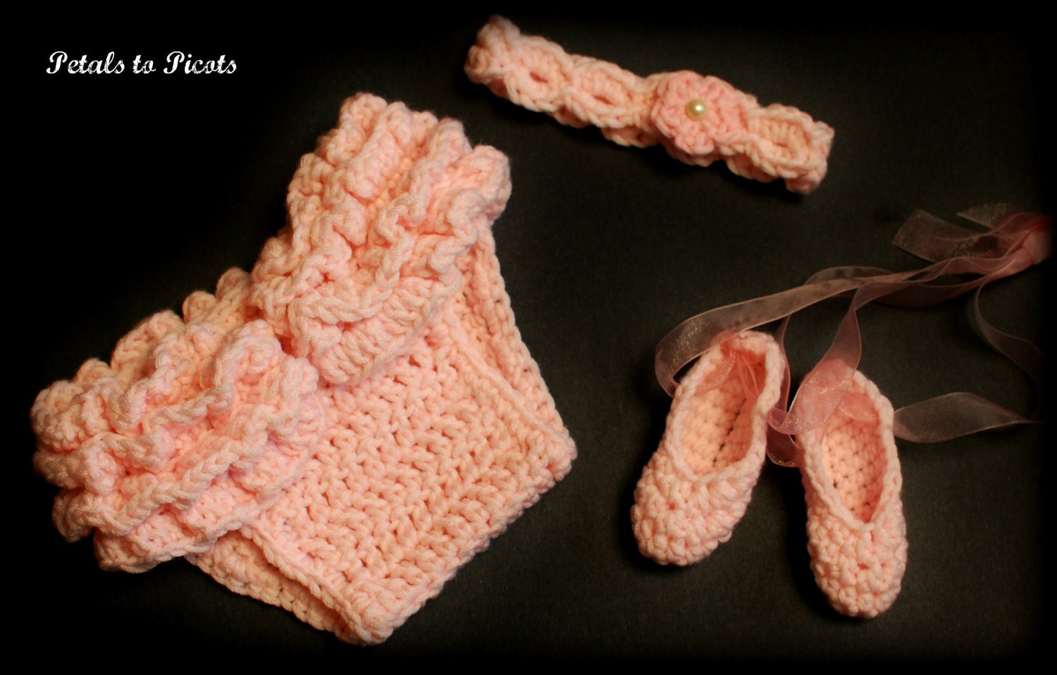 Immediate Download - Ballerina Photo Prop Crochet Pattern for Newborns