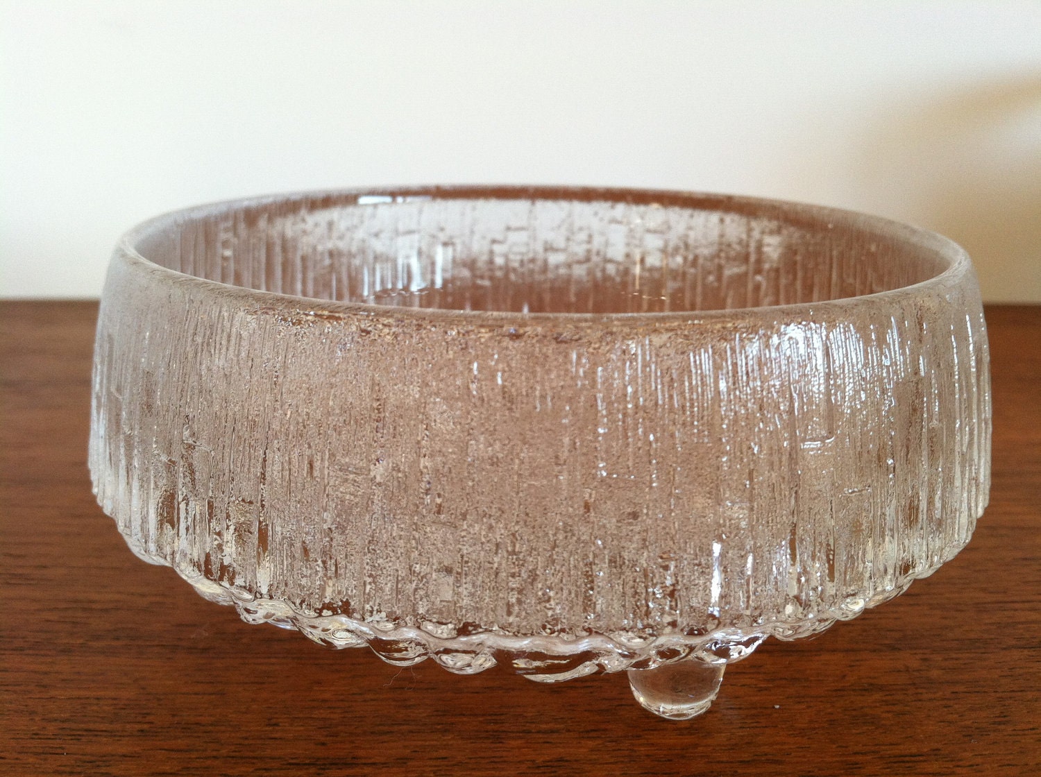 Mid Century Modern Iittala Ultima Thule Fruit Dessert Bowl Designed by Tapio Wirkkala 1968 Set of 6