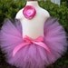 Vintage Pink Couture tutu baby tutu infant tutu newborn tutu photography prop with silk satin pearl posie