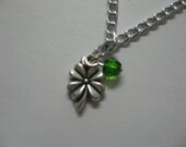 Shamrock Necklace with Crystal Accent
