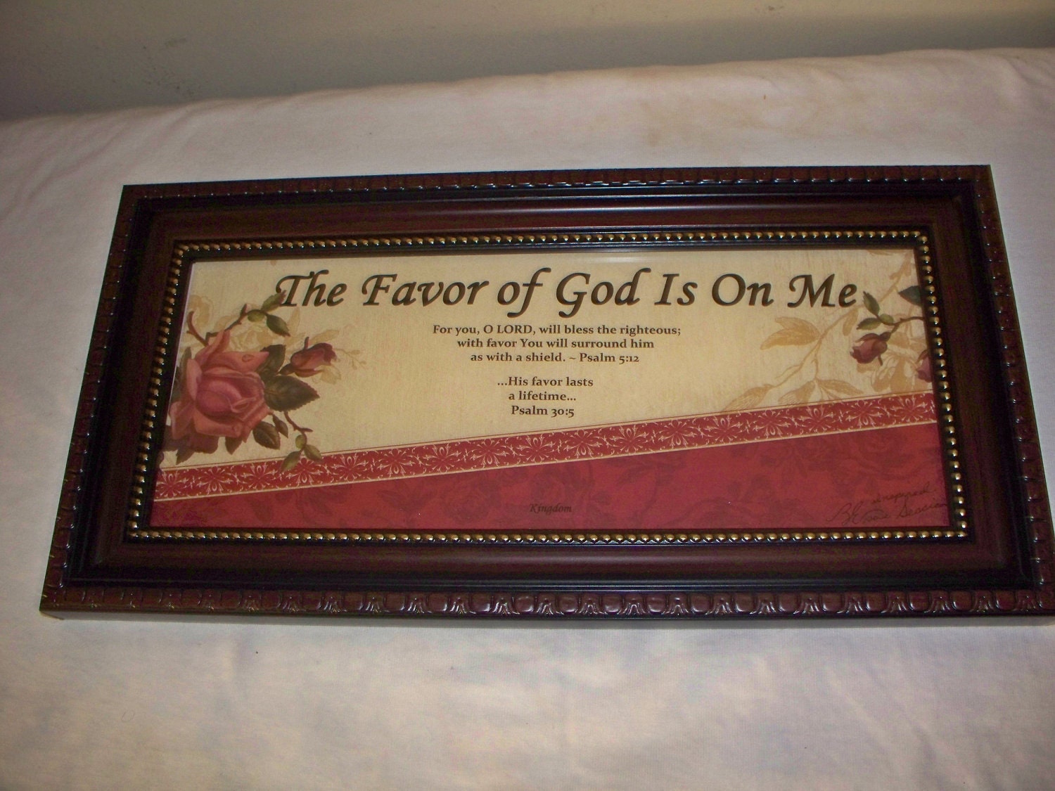 Inspirational Framed WORD Art /The Favor Of God Is On Me