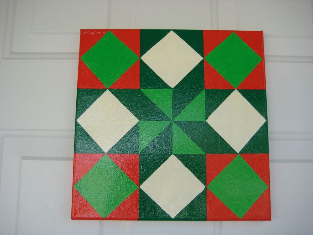 Quilt Barn Square.  Barbara Fritchie's Star.  Holiday Decor