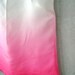 Magenta Pink Ombré Blouse - contrast turquoise trim, hand dye-painted and hand sewn
