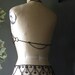 World End Sale....Gunmetal Chain Bra and Belt set