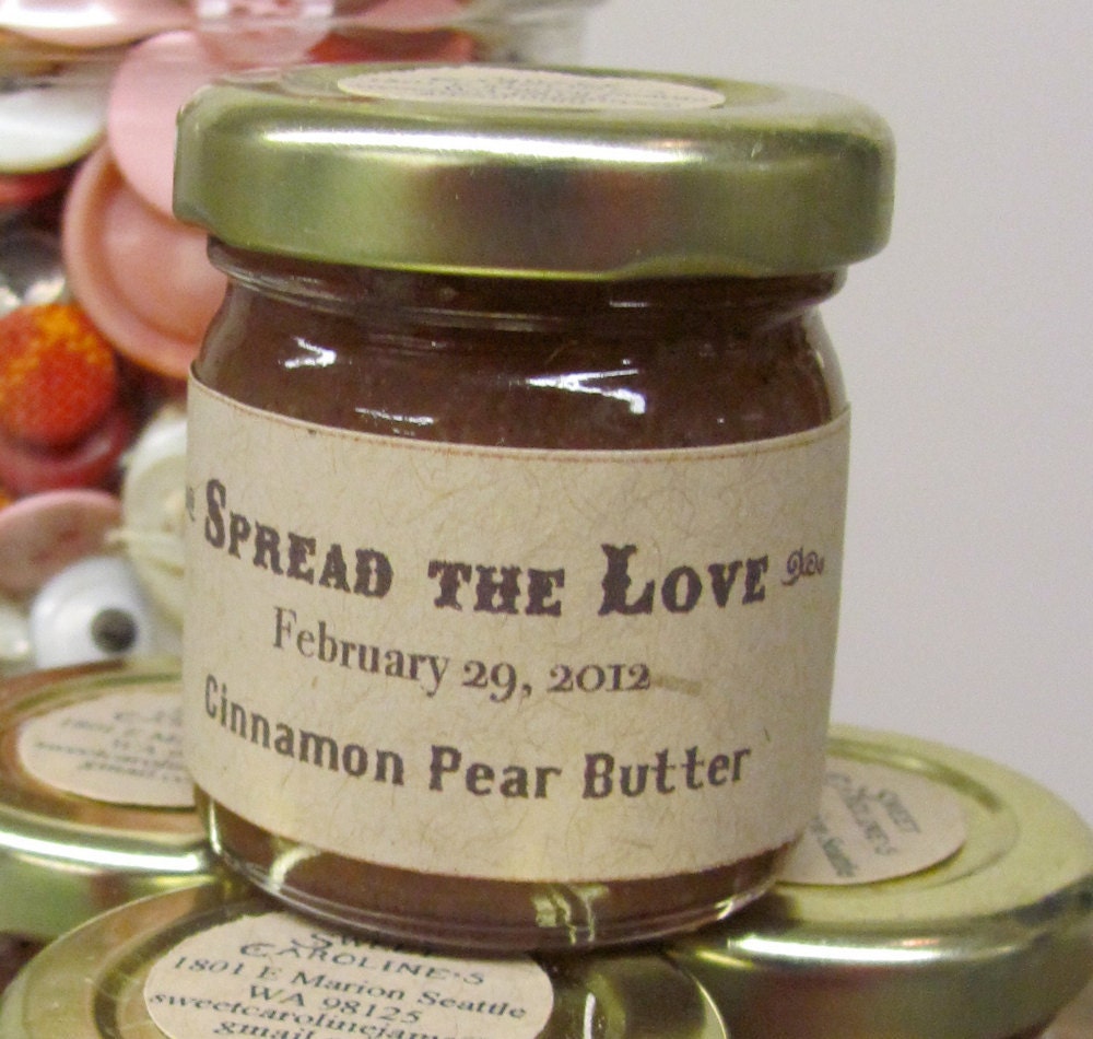 Custom Wedding Jam Favors 1.5 oz