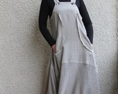 Eco friendly washed linen dress- tunic