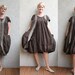 Eco friendly brown  linen dress - tunic